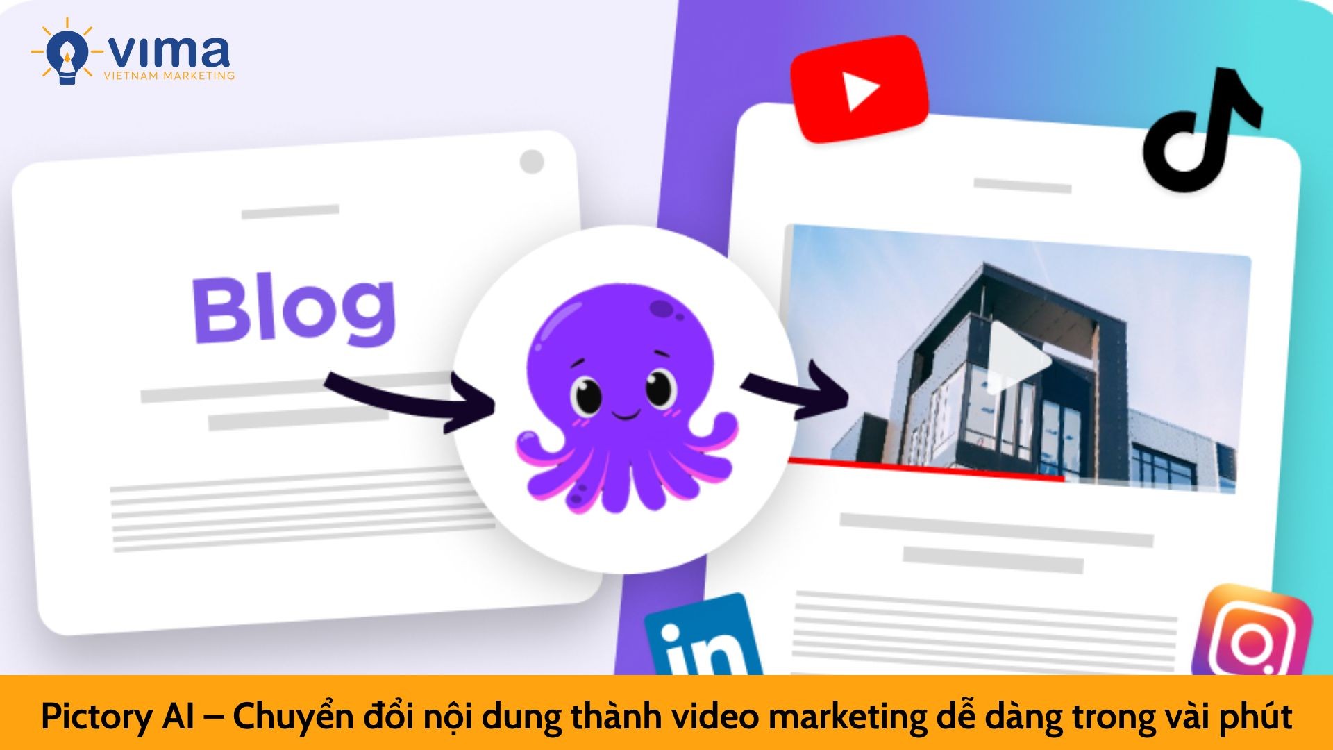 Pictory AI – Chuyển đổi nội dung thành video marketing dễ dàng trong vài phút